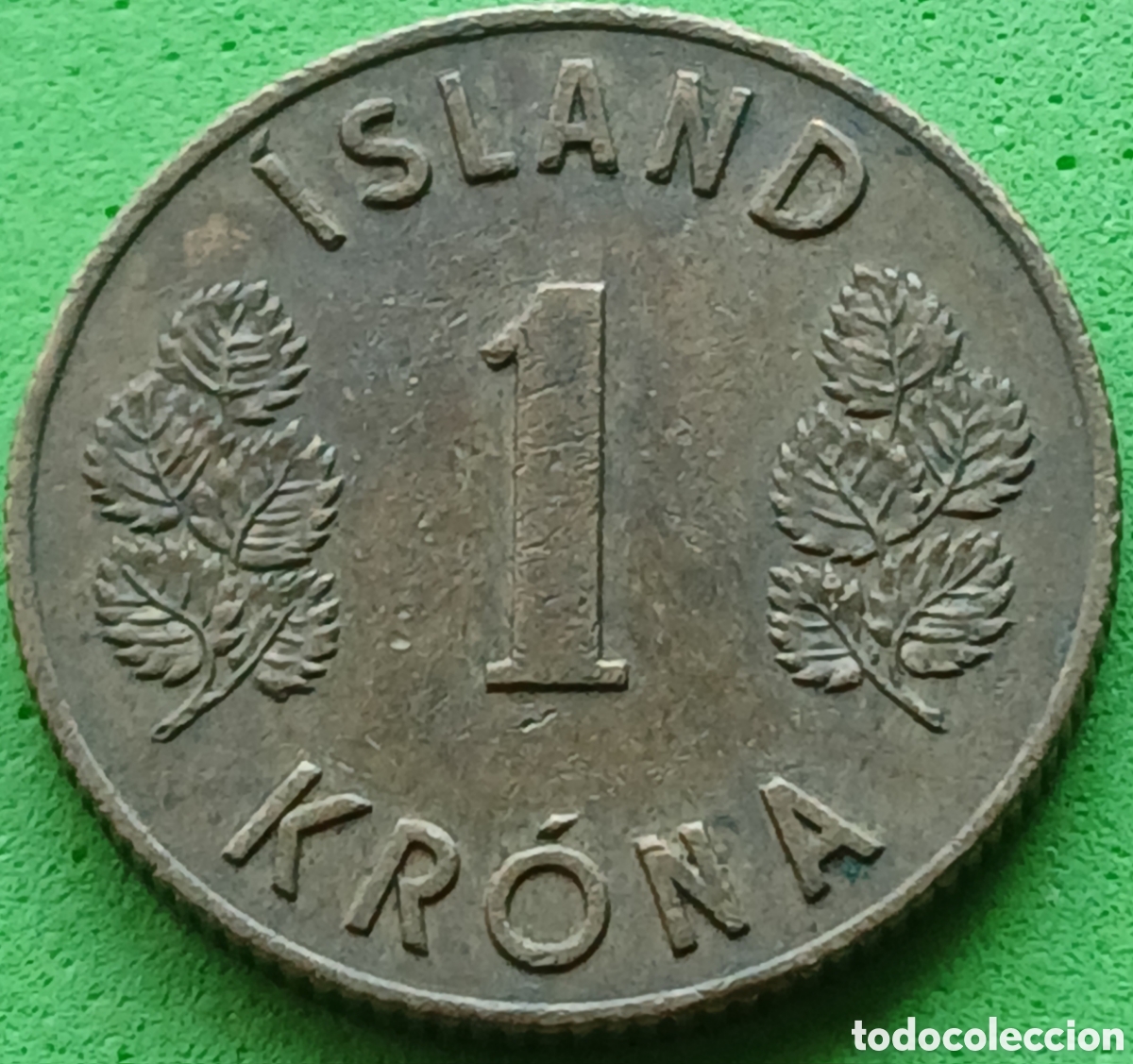 Monedas antiguas de Europa: Islandia 1 corona 1963 km#12a