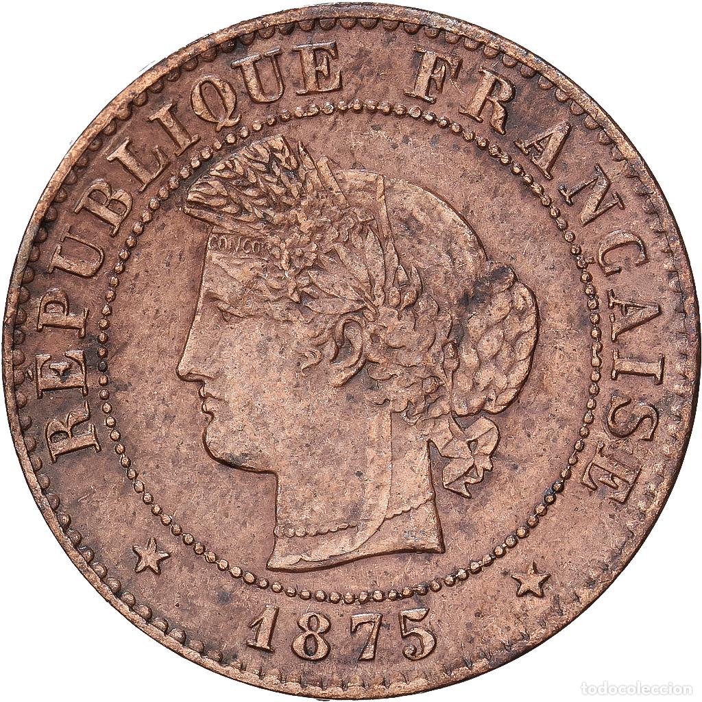 Monedas antiguas de Europa: [#1545249] Francia, 1 Centime, C&eacute;r&egrave;s, 1875, MDP, Bronce, MBC, Gadoury:88