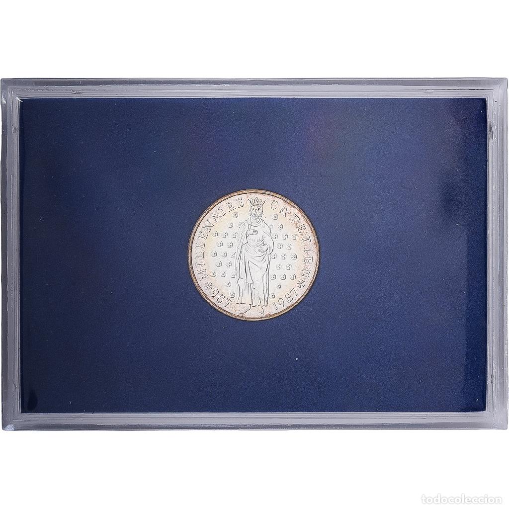 Monedas antiguas de Europa: [#1545266] Francia, 10 Francs, Capetian Millennium, 1987, MDP, BU, Plata, FDC, Gadoury:820