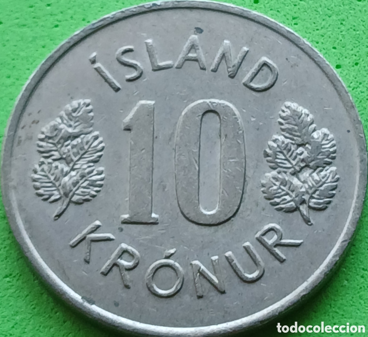 Monedas antiguas de Europa: Islandia 10 coronas 1976 km#15