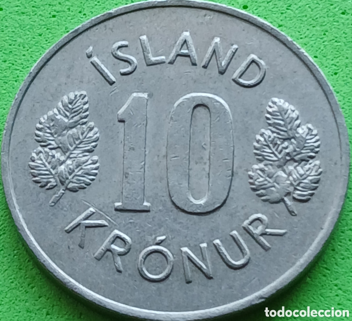 Monedas antiguas de Europa: Islandia 10 coronas 1978 km#15