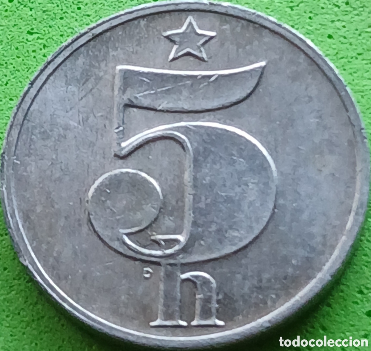 Monedas antiguas de Europa: Checoslovaquia 5 hellers 1978 km#86