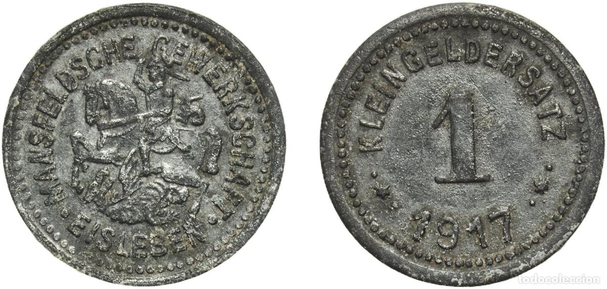 Monedas antiguas de Europa: Germany Eisleben, City of Kingdom of Prussia German states 1917 1 Pfennig - Eisleben (Mansfeldsche