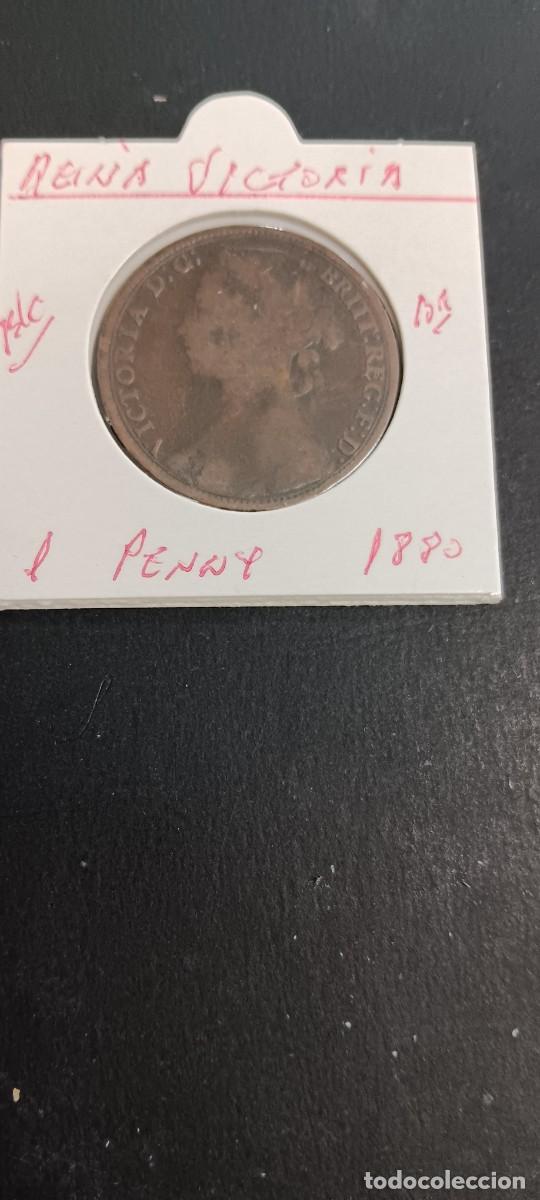 Monedas antiguas de Europa: GRAN BRETA&Ntilde;A 1 PENNY 1880 BC (BRONCE)REINA VICTORIA