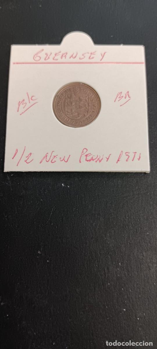 Monedas antiguas de Europa: GUERNSEY 1/2 NEW PENNY 1971 BC KM=20 (BRONCE)