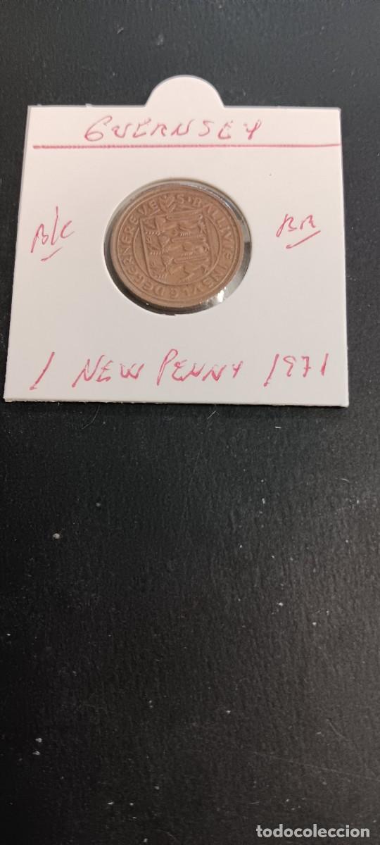 Monedas antiguas de Europa: GUERNSEY 1 NEW PENNY 1971 BC KM=21 (BRONCE)