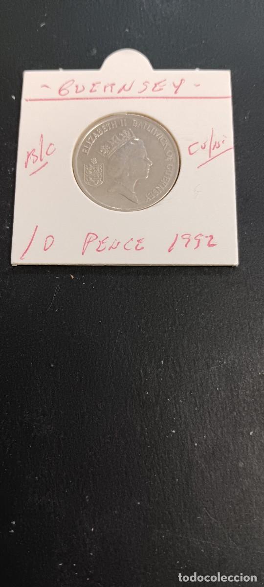 Monedas antiguas de Europa: GUERNSEY 10 PENCE 1992 BC KM=43.2 (CUPRONIQUEL)
