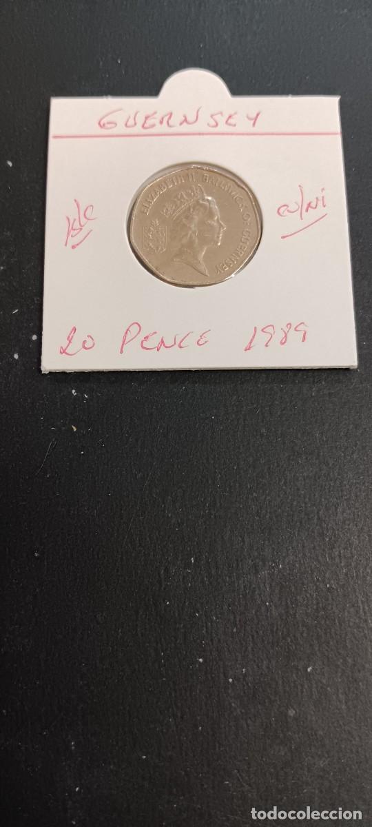 Monedas antiguas de Europa: GUERNSEY 20 PENCE 1989 BC KM=44 (CUPRONIQUEL)