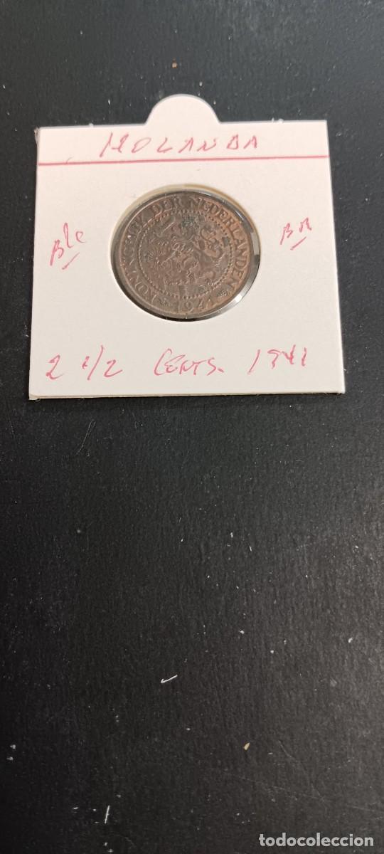 Monedas antiguas de Europa: HOLANDA 2 1/2 CENTIMOS 1941 BC KM=150(BRONCE)