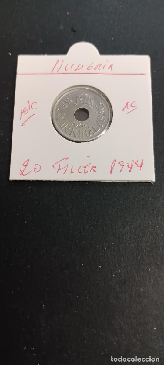Monedas antiguas de Europa: HUNGRIA 20 FILLER 1944 BC KM=520 (ACERO)