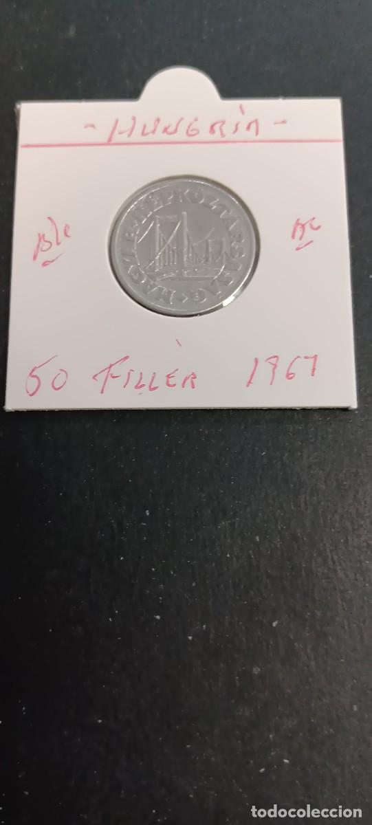 Monedas antiguas de Europa: HUNGRIA 50 FILLER 1967 BC KM=574 (ALUMINIO)