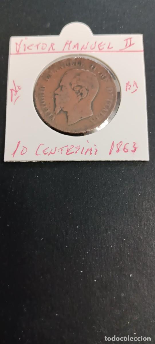Monedas antiguas de Europa: ITALIA 10 CENTESIMI 1863 BC (BRONCE)