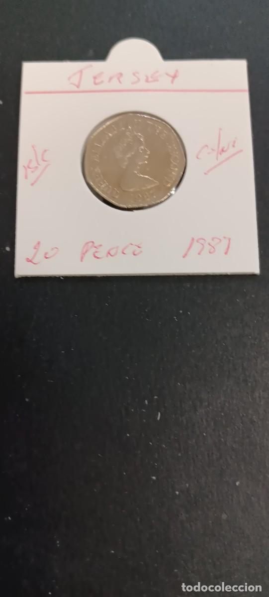 Monedas antiguas de Europa: JERSEY 20 PENCE 1987 BC KM=66 (CUPRONIQUEL)