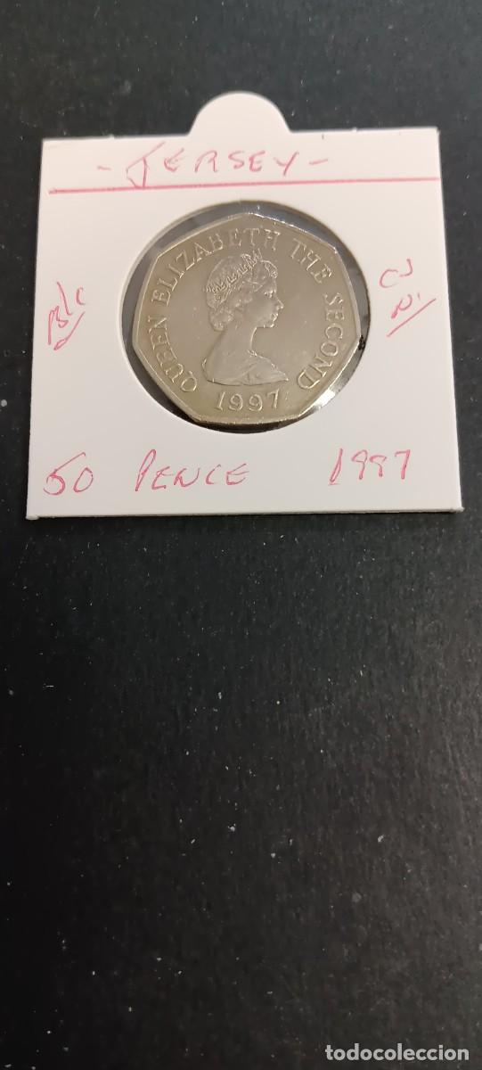Monedas antiguas de Europa: JERSEY 50 PENCE 1997 BC KM=58.1 (CUPRONIQUEL)