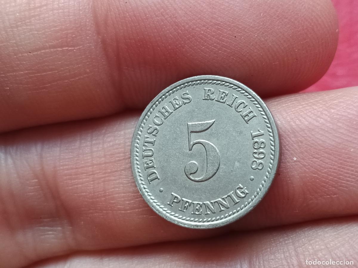 Monedas antiguas de Europa: Alemania. 5 pfennig 1889 EBC+