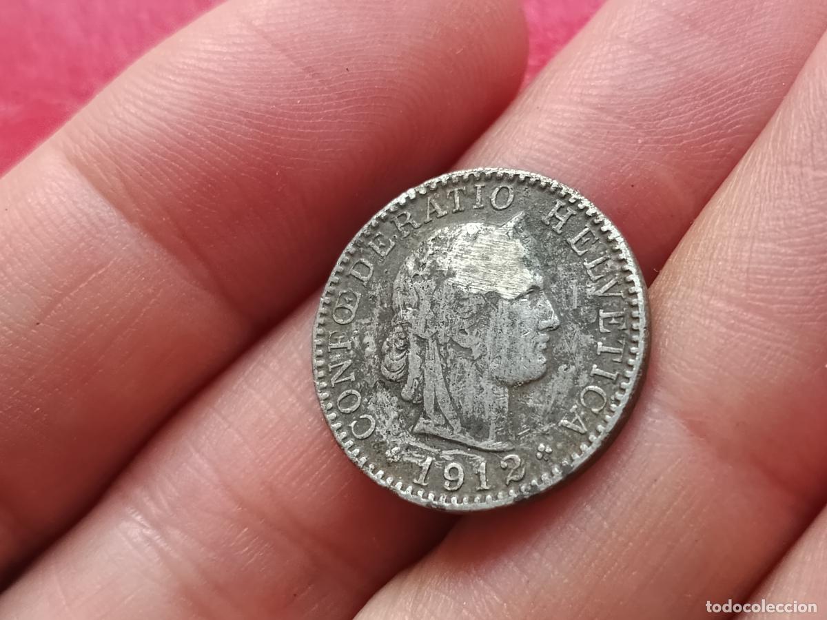 Monedas antiguas de Europa: SUIZA. 20 RAPPEN DE 1912
