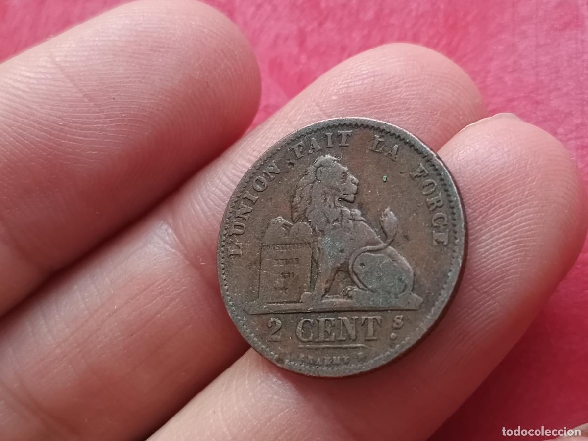 Monedas antiguas de Europa: BELGICA. 2 CENTS DE 1876