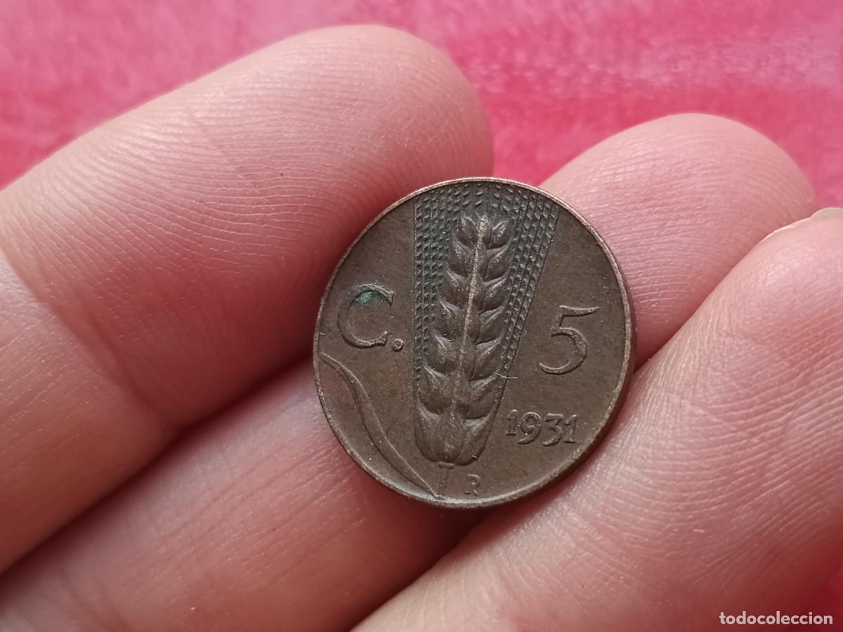 Monedas antiguas de Europa: 5 centesimi 1931 Italia