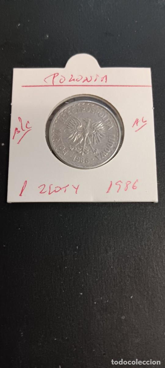 Monedas antiguas de Europa: POLONIA 1 ZLOTY 1986 BC KM=49.2 (ALUMINIO)