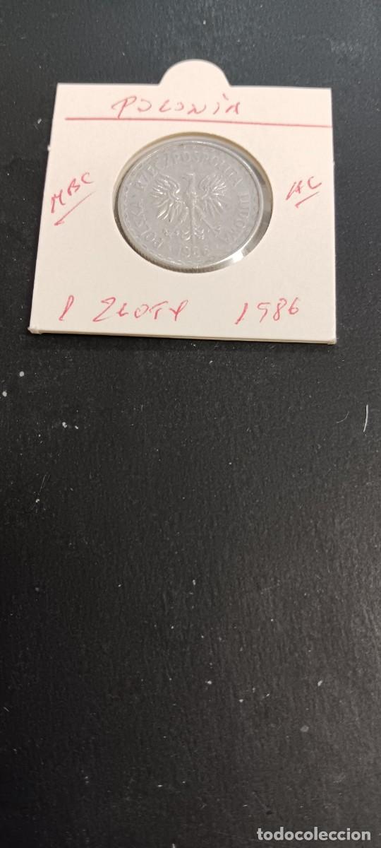 Monedas antiguas de Europa: POLONIA 1 ZLOTY 1986 MBC KM=49.2 (ALUMINIO)