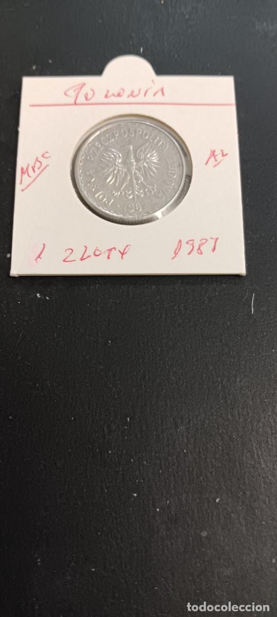 Monedas antiguas de Europa: POLONIA 1 ZLOTY 1987 MBC KM=49.2 (ALUMINIO)