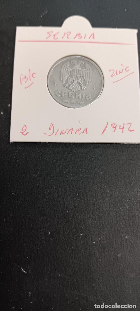 Monedas antiguas de Europa: SERBIA 2 DINARA 1942 BC KM=32 (ZINC) II GM