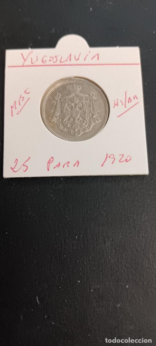 Monedas antiguas de Europa: YUGOSLAVIA 25 PARA 1920 KM=3 (ACERO-BRONCE)REINO DE SERBIA-CROACIA-ESLOVENIA