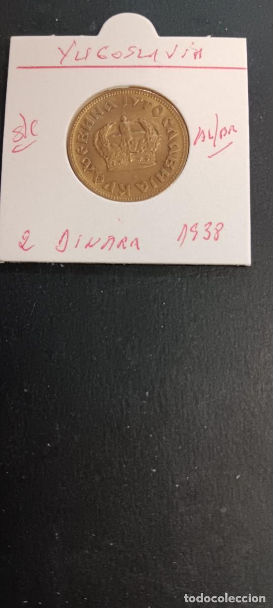 Monedas antiguas de Europa: YUGOSLAVIA 2 DINARA 1938 S/C KM=20 (ALUMINIO-BRONCE)REINO DE YUGOSLAVIA