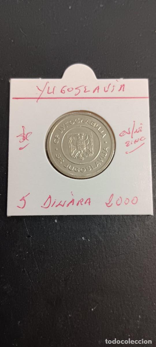 Monedas antiguas de Europa: YUGOSLAVIA 5 DINARA 2000 S/C KM=182 (CUPRONIQUEL-ZINC)