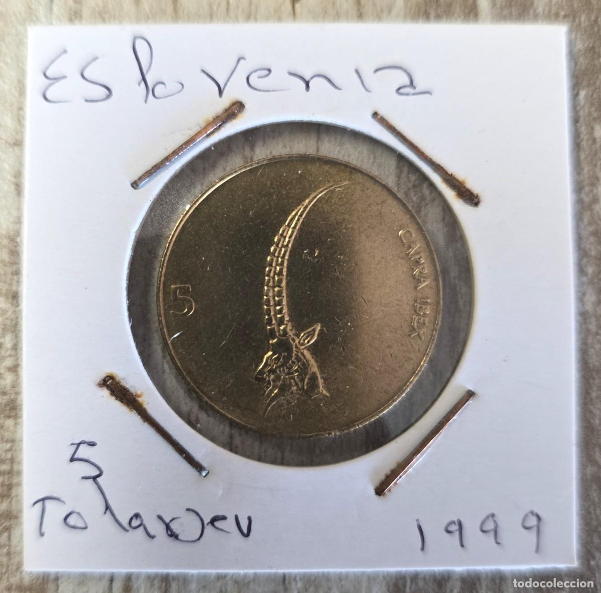 Monedas antiguas de Europa: MONEDA DE ESLOVENIA 1999 - 5 TOLARJEV - MONEDA ENCARTONADA