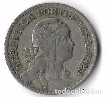 Monedas antiguas de Europa: Moneda portuguesa de 1 Escudo (1929) &ndash; Estado MBC+