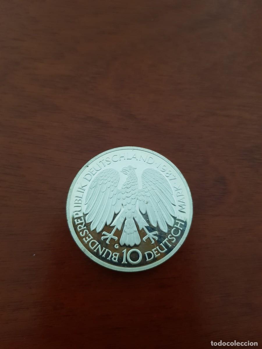 Monedas antiguas de Europa: ALEMANIA-10 MARCOS-1987-PLATA