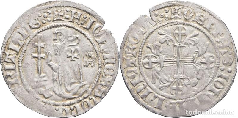 Monedas antiguas de Europa: GIGLIATO JUAN FERNANDEZ DE HEREDIA . Orden de san juan de jerusalen