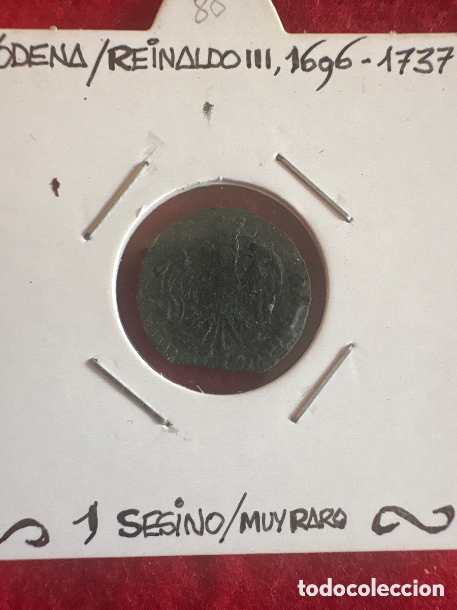 Monedas antiguas de Europa: Moneda 1 sesino, M&oacute;dena 1696-1737 (A1)