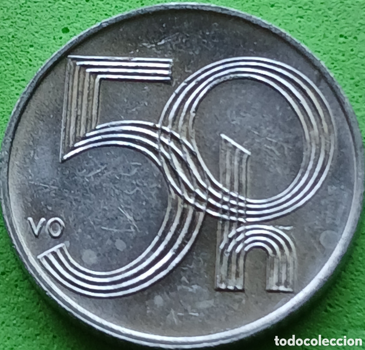 Monedas antiguas de Europa: Rep&uacute;blica Checa 50 hellers 2001 km#3