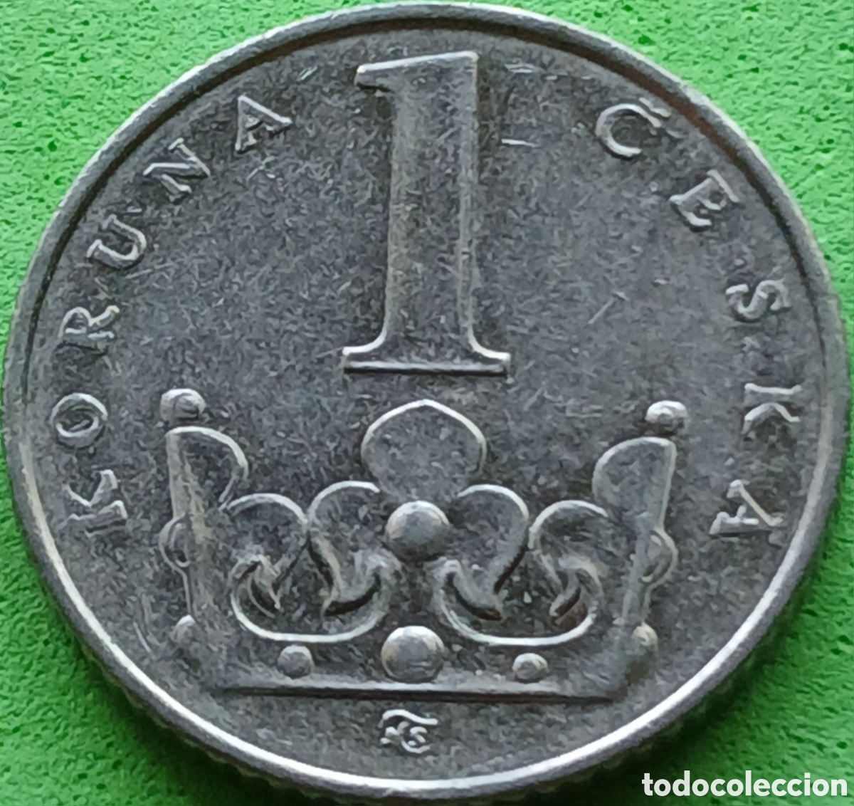Monedas antiguas de Europa: Rep&uacute;blica Checa 1 corona 1996 km#7