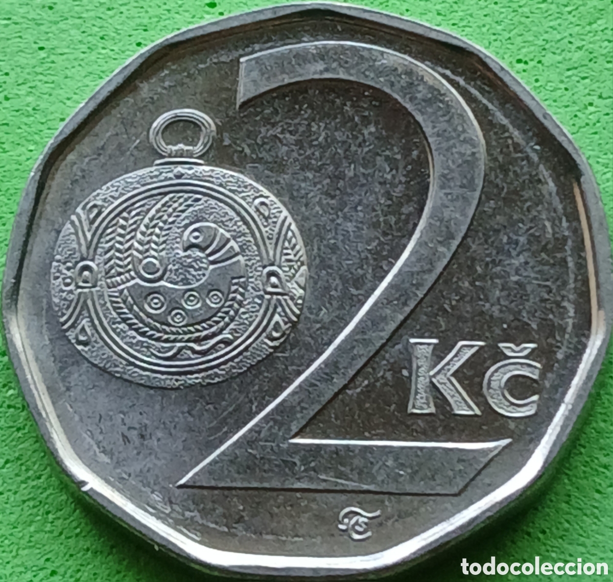 Monedas antiguas de Europa: Rep&uacute;blica Checa 2 coronas 2001 km#9