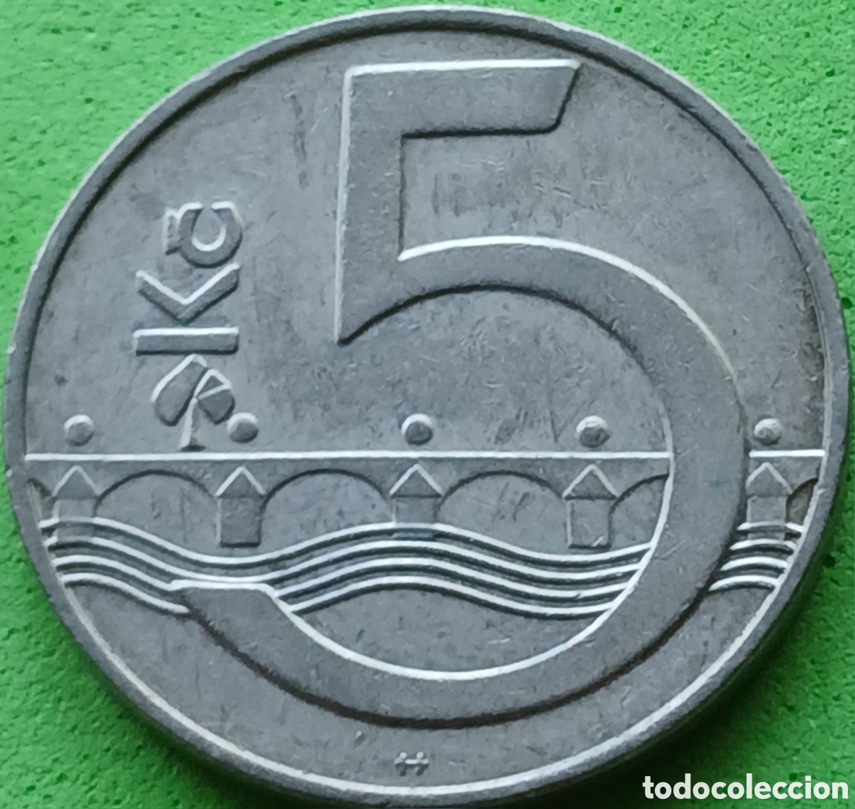 Monedas antiguas de Europa: Rep&uacute;blica Checa 5 coronas 1993 km#8