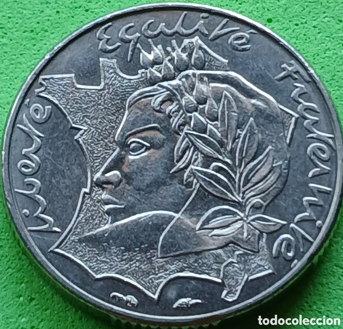 Monedas antiguas de Europa: Francia 10 francos 1986 km#959 Libertad, Igualdad, Fraternidad