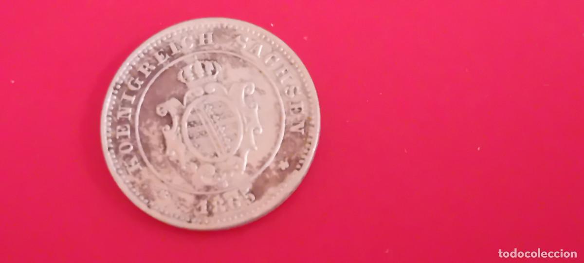 Monedas antiguas de Europa: SAJONIA 1 NEU-GROSCHEN=10 PFG 1865, PLATA