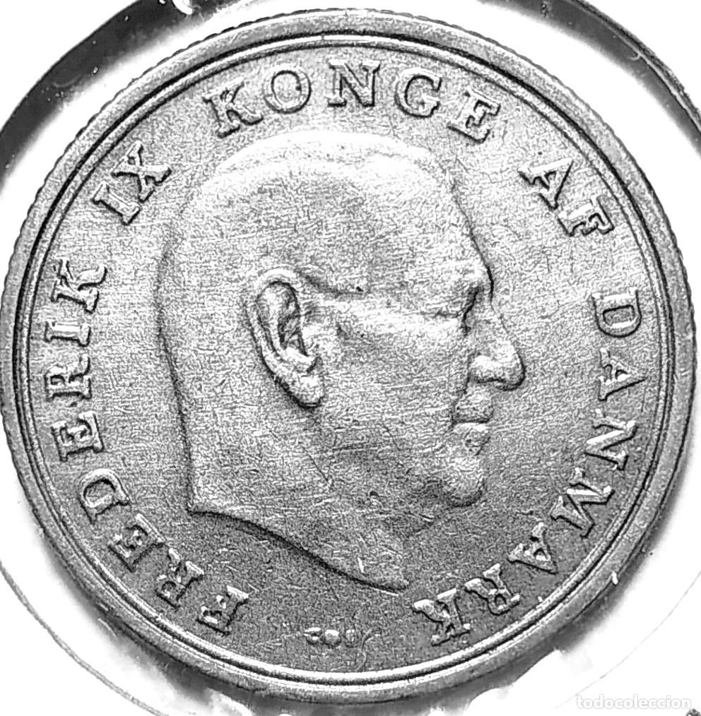 Alte M&uuml;nzen aus Europa: DINAMARCA (1947-1972) - 1 CORONA 1965 - REY FEDERICO IX - A - 6,80 GR. COBRE-NICKEL - DIAM 25,50 mm