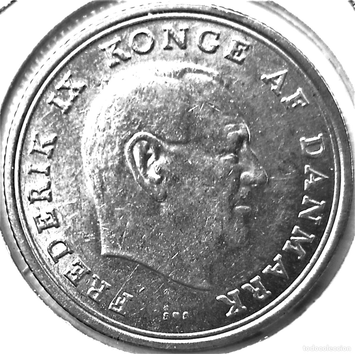 Alte M&uuml;nzen aus Europa: DINAMARCA (1947-1972) - 1 CORONA 1972 - REY FEDERICO IX - A - 6,80 GR. COBRE-NICKEL - DIAMETRO 25,50