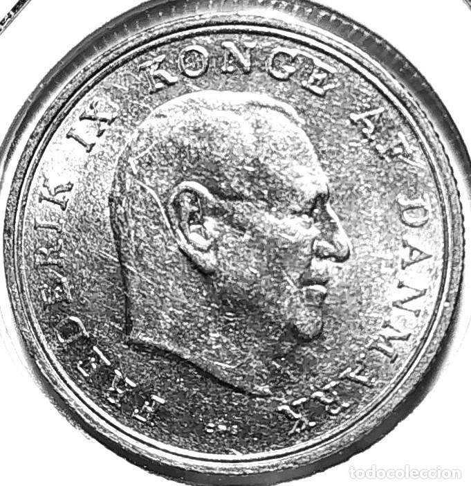 Monedas antiguas de Europa: DINAMARCA (1947-1972) - 1 CORONA 1961 - REY FEDERICO IX - A - 6,80 GR. CUPRONIQUEL - DIAMETRO 25,50