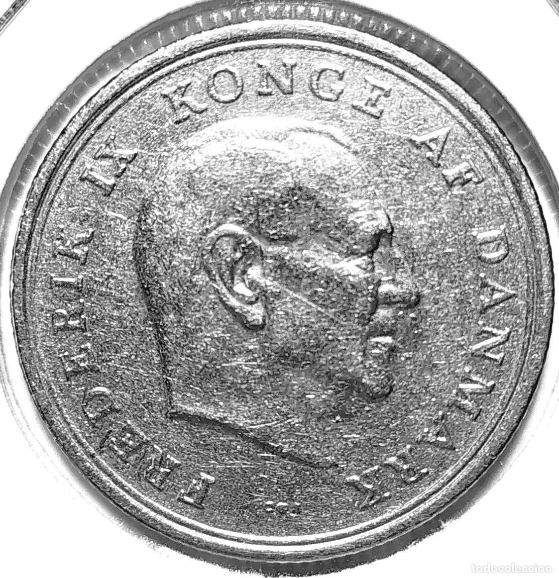 Monedas antiguas de Europa: DINAMARCA (1947-1972) - 1 CORONA 1964 - REY FEDERICO IX - A - 6,80 GR. COBRE-NICKEL - DIAMETRO 25,50