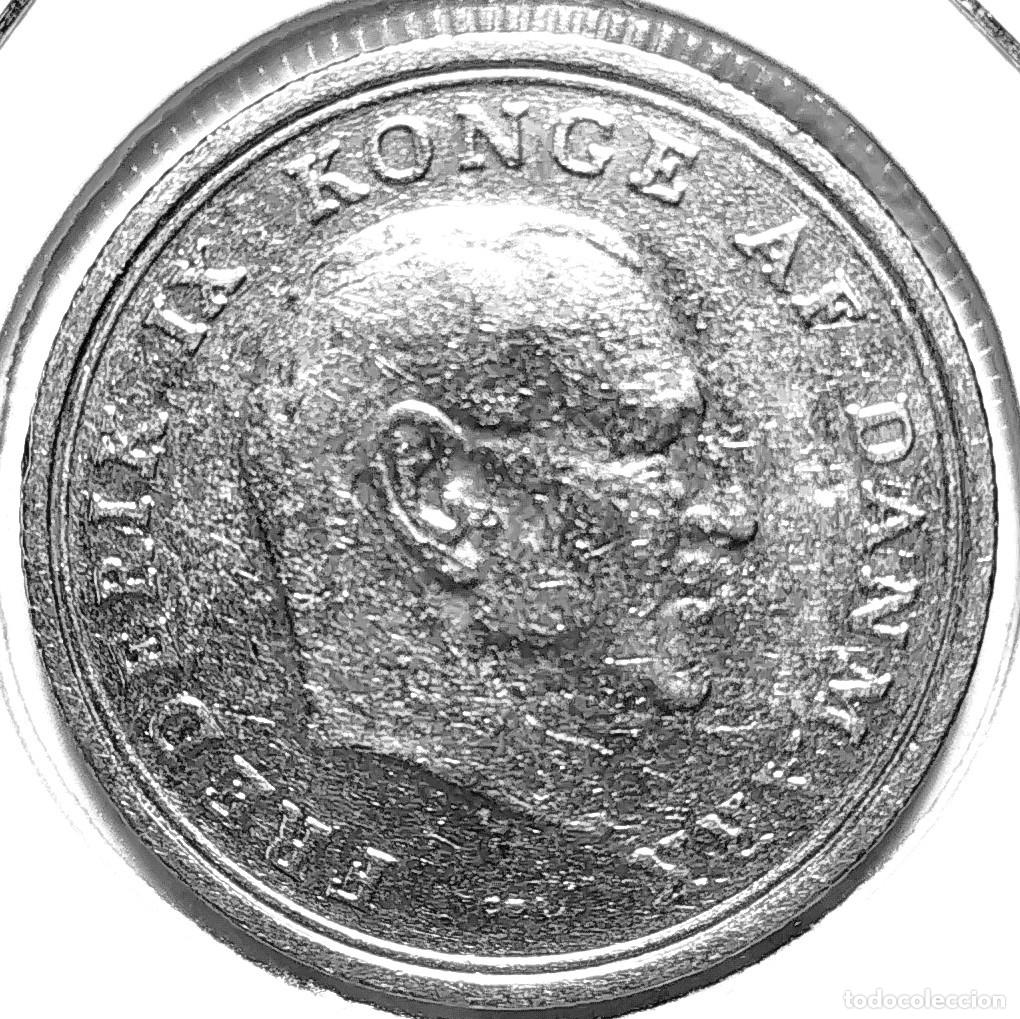 Monedas antiguas de Europa: DINAMARCA (1947-1972) - 1 CORONA 1970 - REY FEDERICO IX - A - 6,80 GR. COBRE-NICKEL - DIAMETRO 25,50