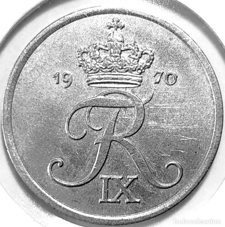 Monnaies anciennes de Europe: DINAMARCA (1947-1972) - 2 ORE 1970 - REY FEDERICO IX - A - 3,20 GR. ZINC - DIAMETR 20,80 mm - KM#840