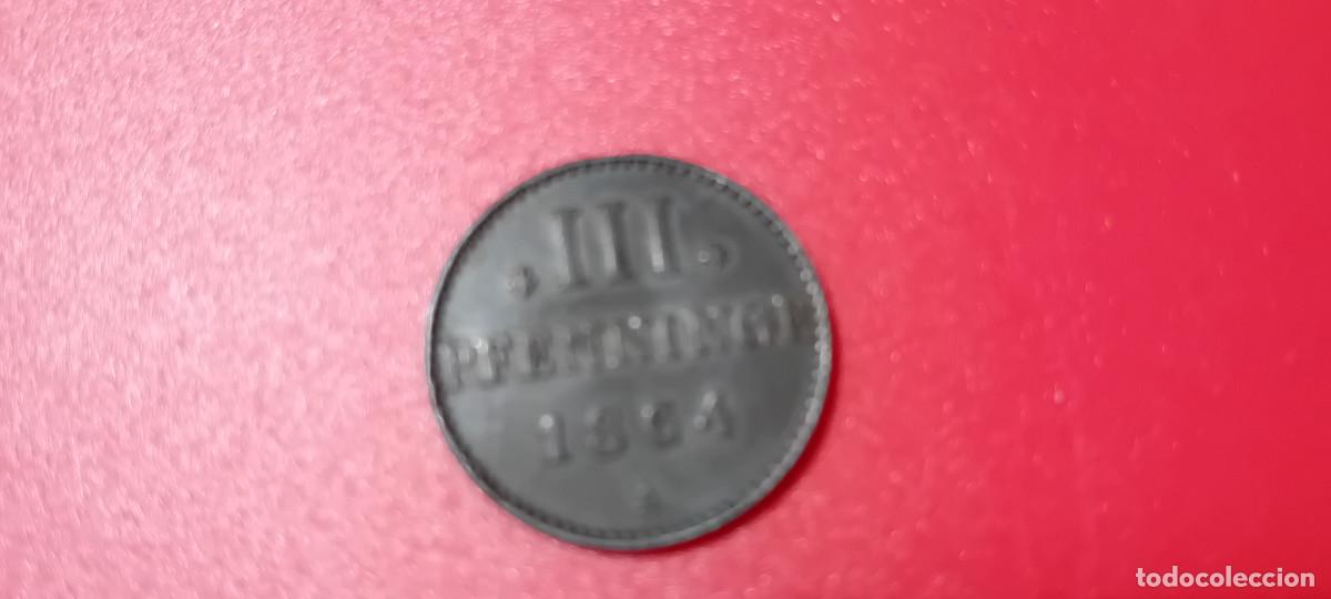 Monedas antiguas de Europa: MECKLENBURG-STRELITZ (ALEMANIA) III PFG 1864 A, LEA DESCRIPCION