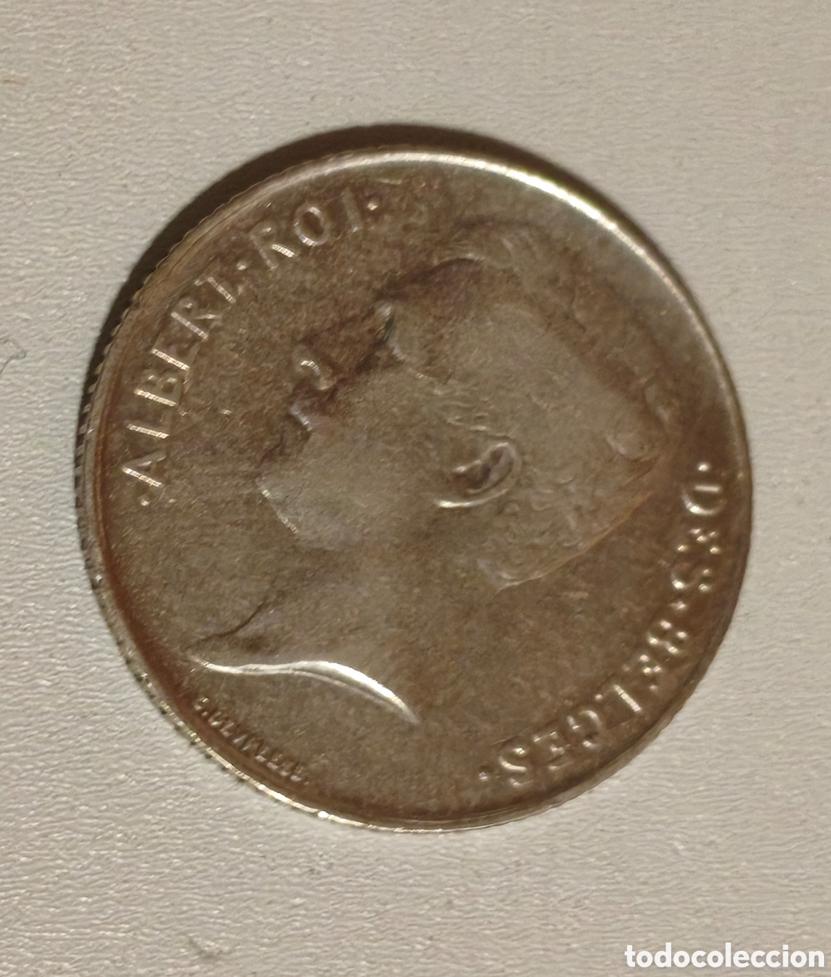 Monedas antiguas de Europa: 1 FRANCO BELGICA 1912 PLATA ALBERTO I