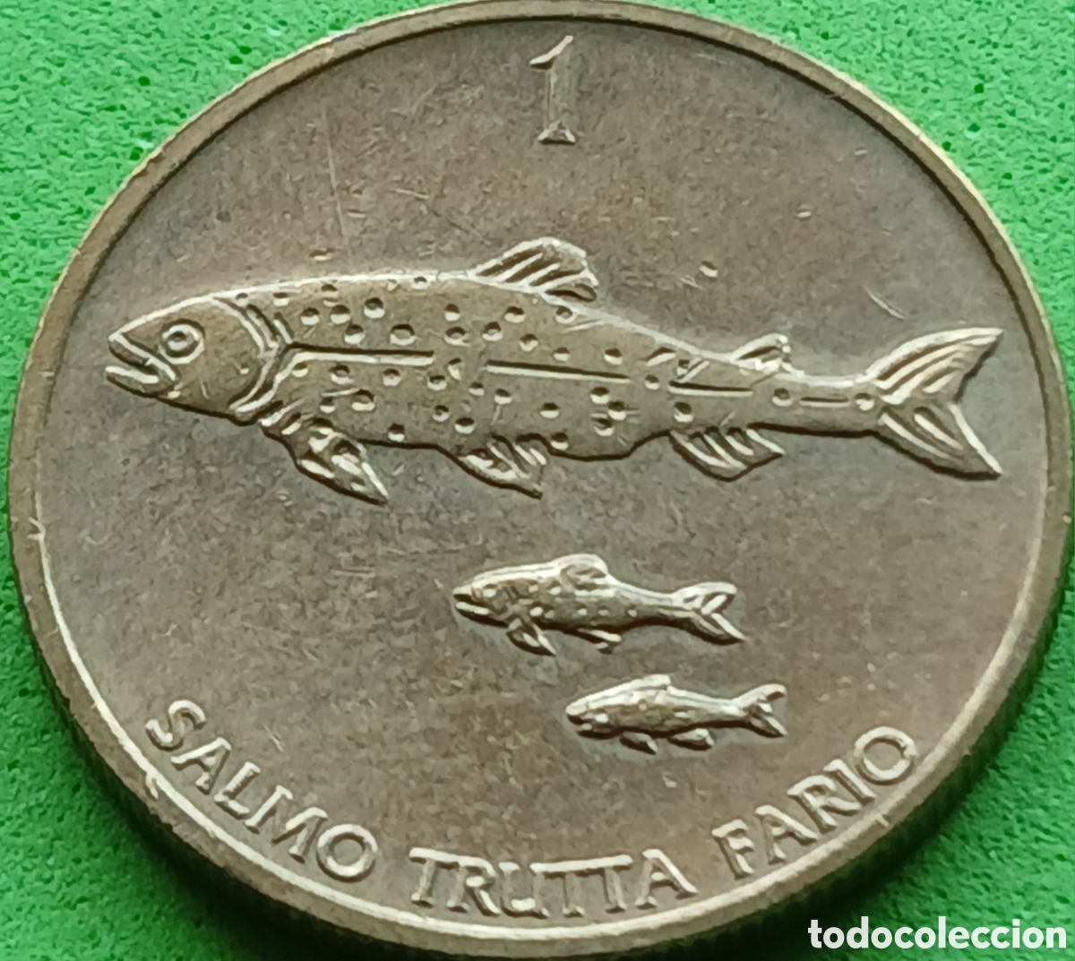 Monedas antiguas de Europa: Eslovenia 1 tolar 1994 km#4 &rdquo;4&rdquo; abierto