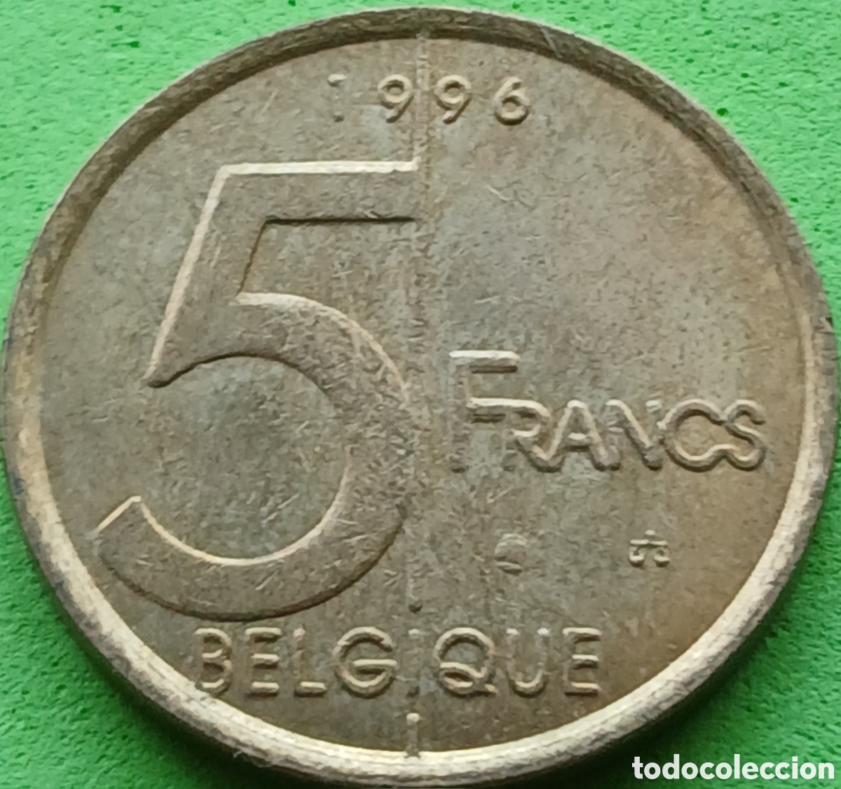 Monedas antiguas de Europa: B&eacute;lgica 5 francos 1996 km#189 Belgique